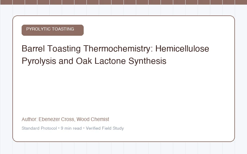 Barrel Toasting Thermochemistry: Hemicellulose Pyrolysis and Oak Lactone Synthesis